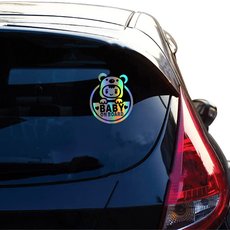 Laser Reflective Car Window Glass Creative Sticker photo 2