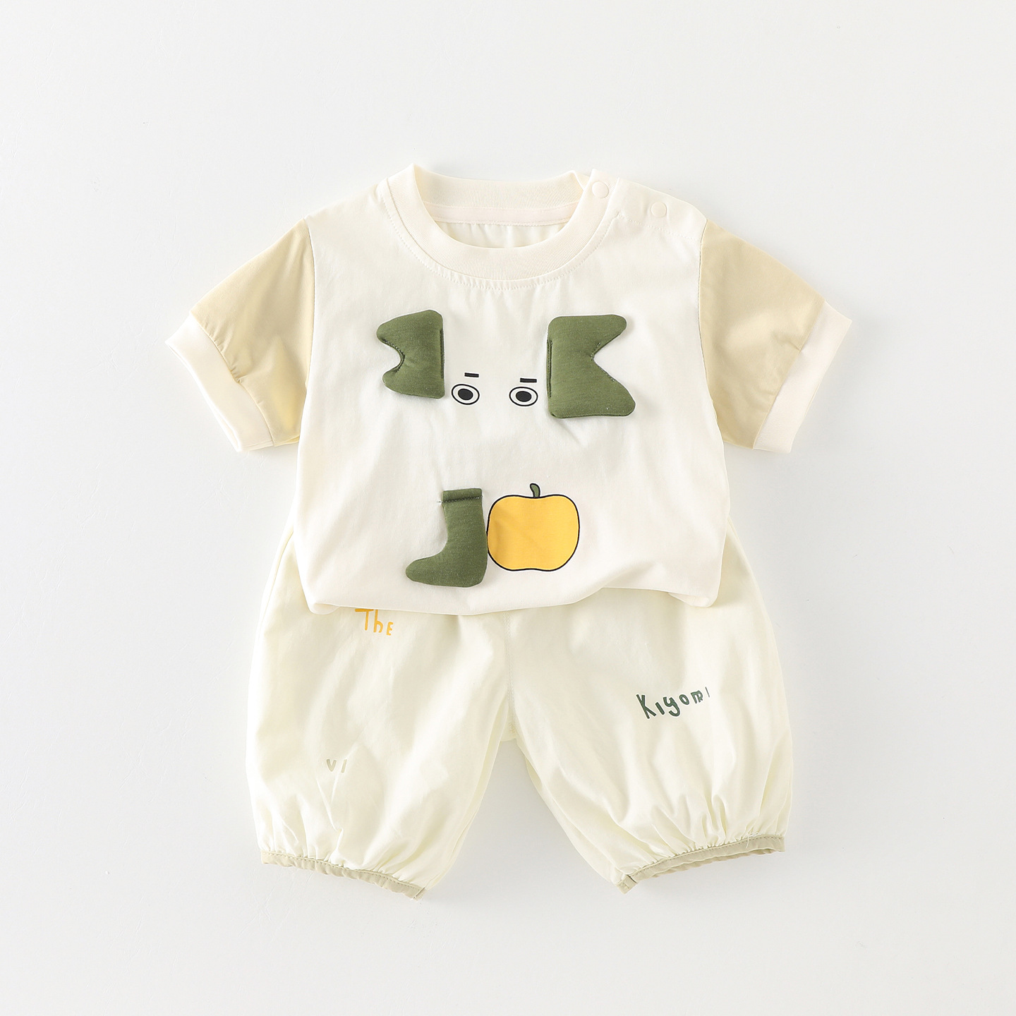 Boys' Summer Outfit Cute 3D Elephant Design, Breathable And Lightweight For Outdoor Wear photo 3