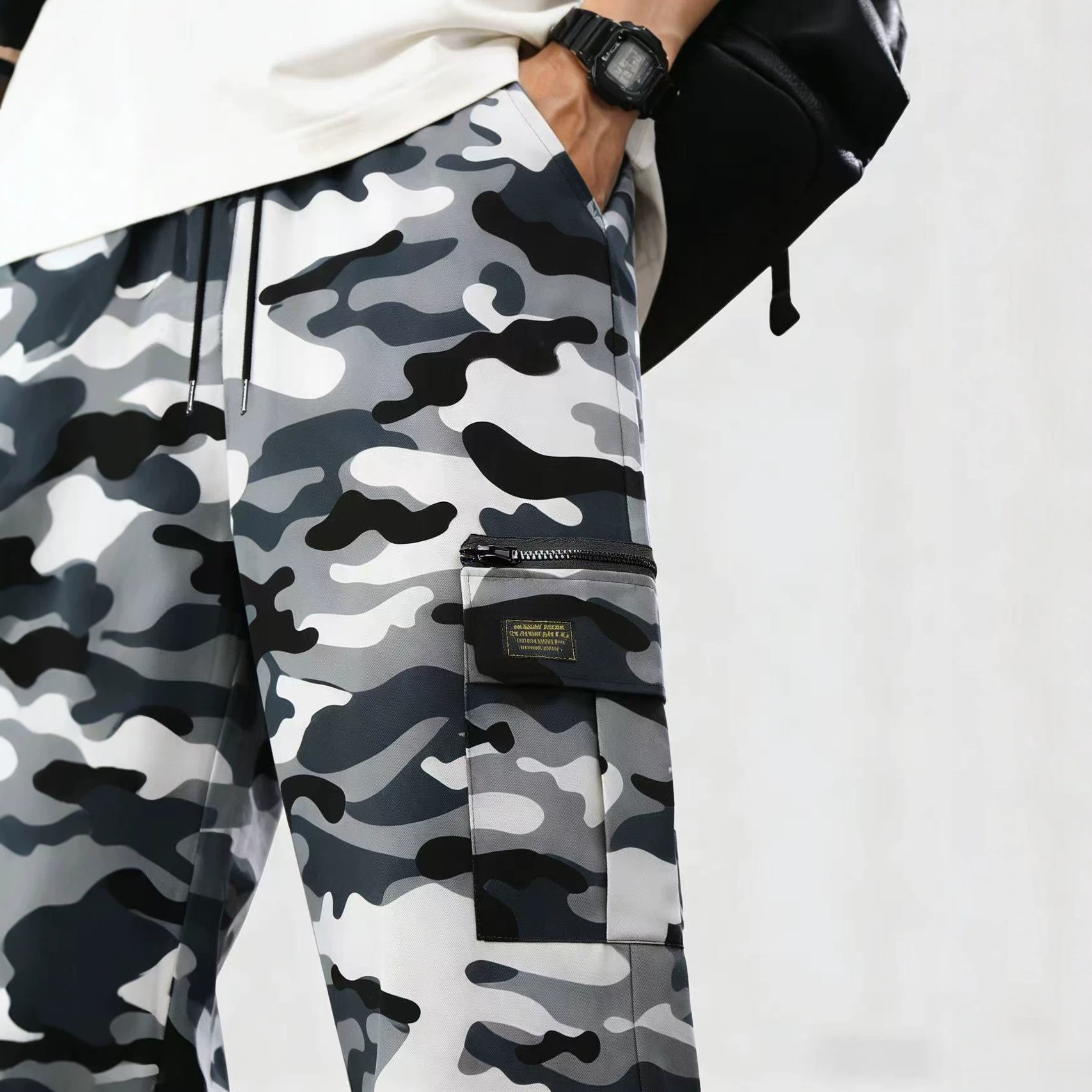 Men's Plus-Size Camouflage Pants, Workwear Trousers, Casual Pants photo 2