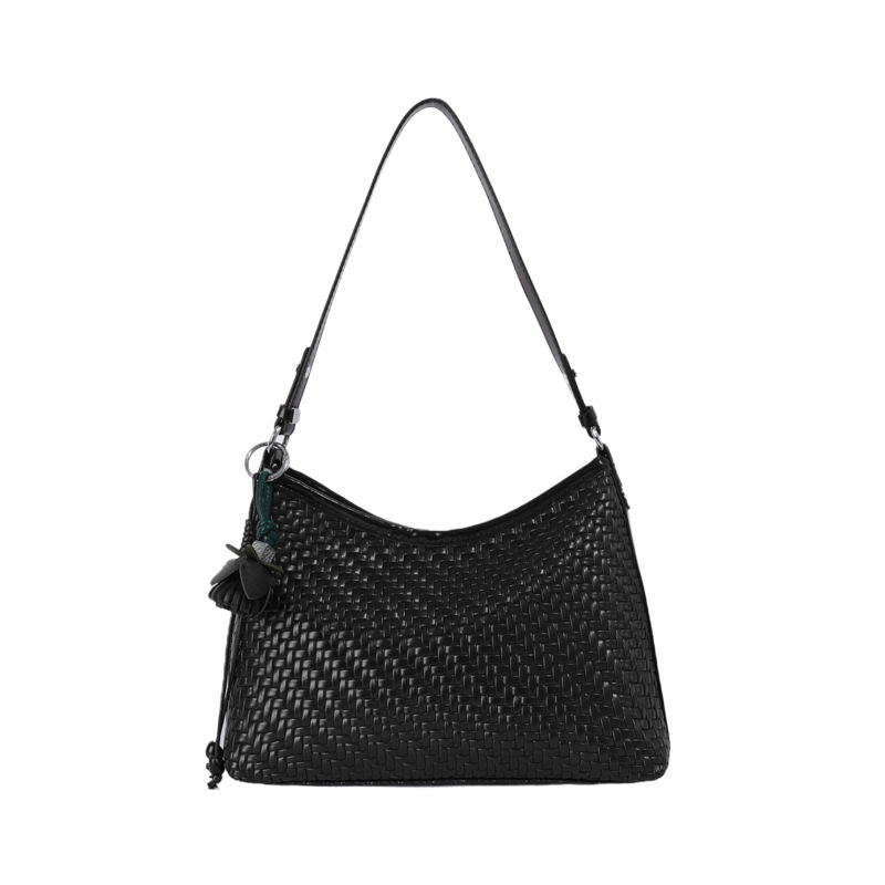 Woven-pattern Underarm Bag Womens Korean-style Niche Single-shoulder Bag photo 7