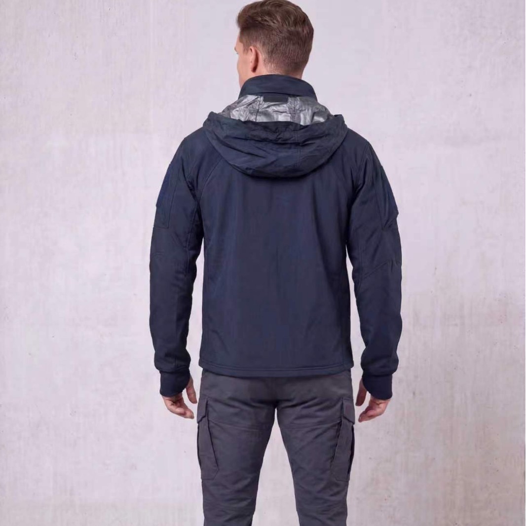 Fleece-lined Lightweight Jacketwarm Hiking And Cycling Shell photo 5