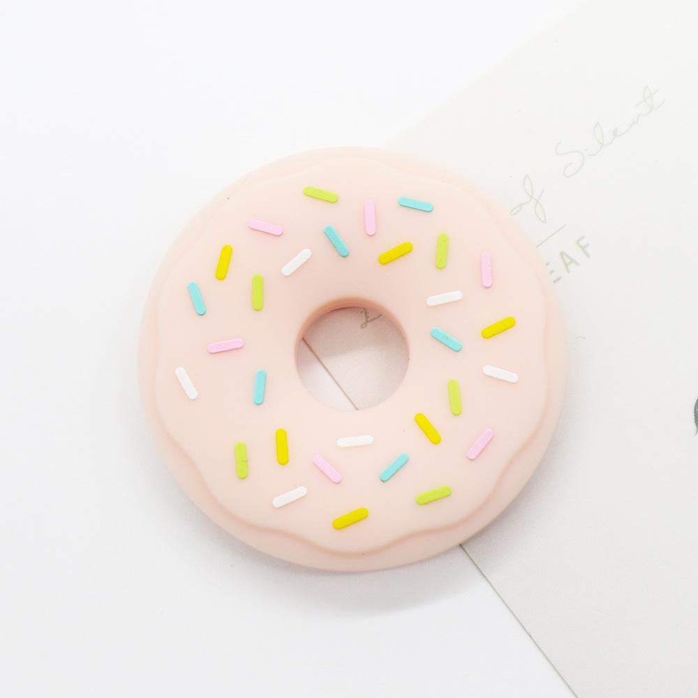Food-grade Silicone Donut Baby Teether photo 3