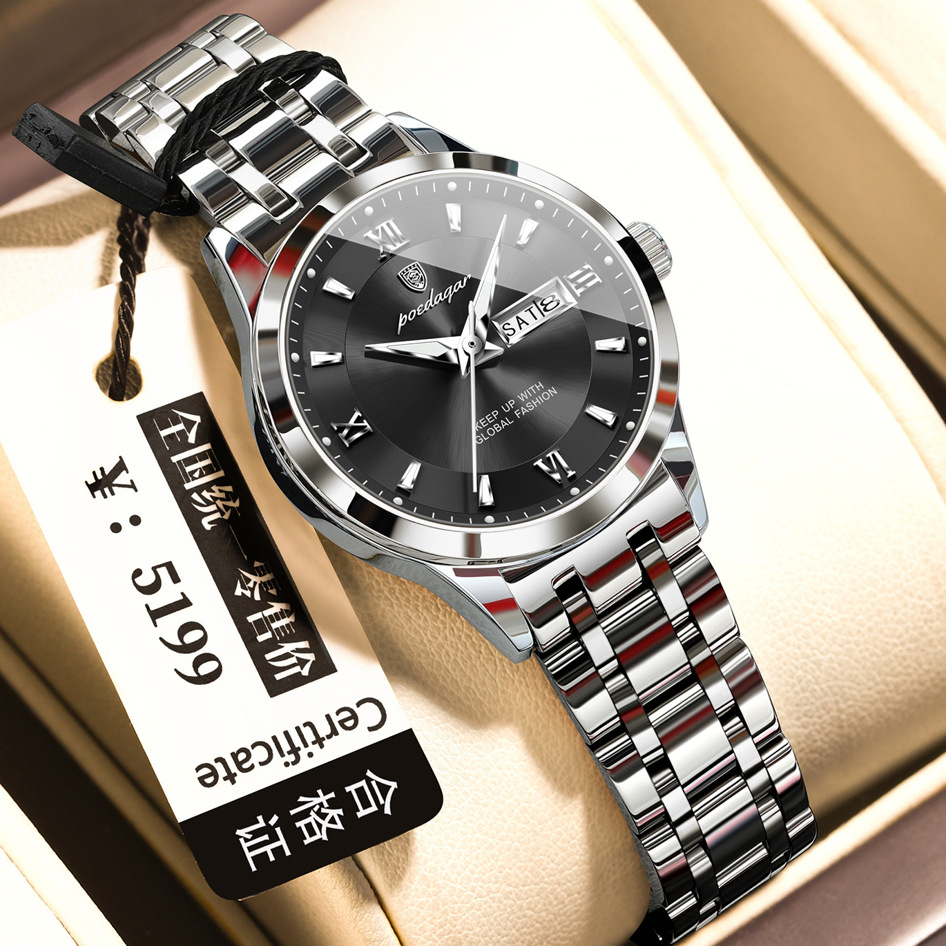 Waterproof Womens Watch Luminous Business Quartz photo 7