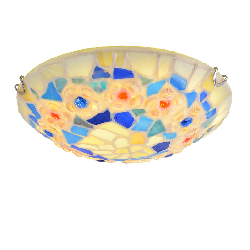 Simple And Creative Colored Glass Ceiling Light photo 5