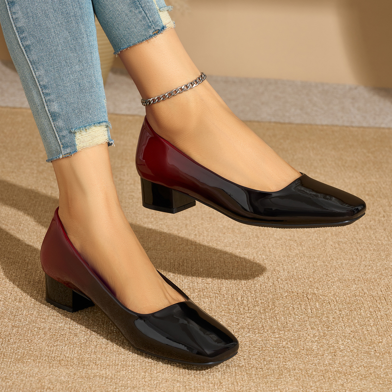 Gradient Color Elegant High-Heel Shoes For Women photo 5