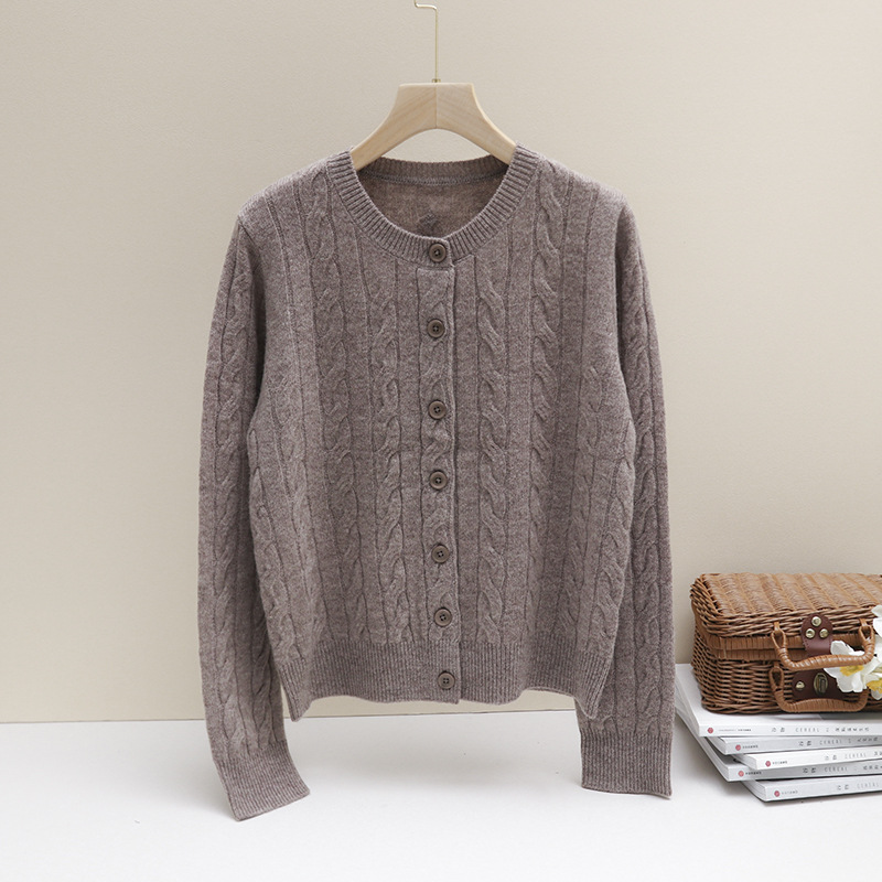 Women's Elegant Long-sleeve Top Made Of Pure Wool photo 1
