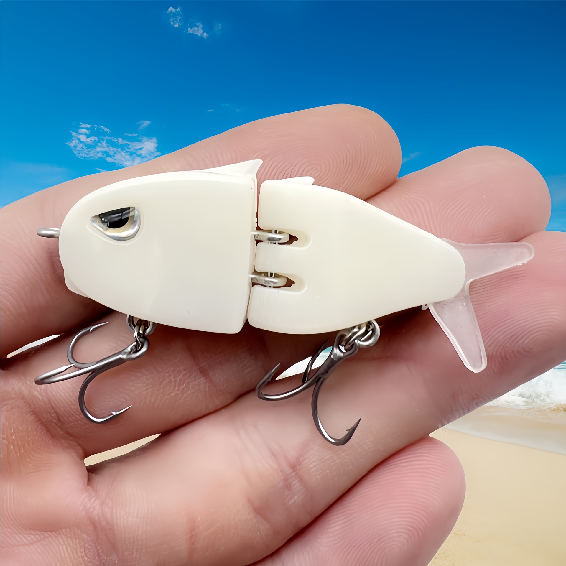 Double-section Fishing Bait Handmade photo 1