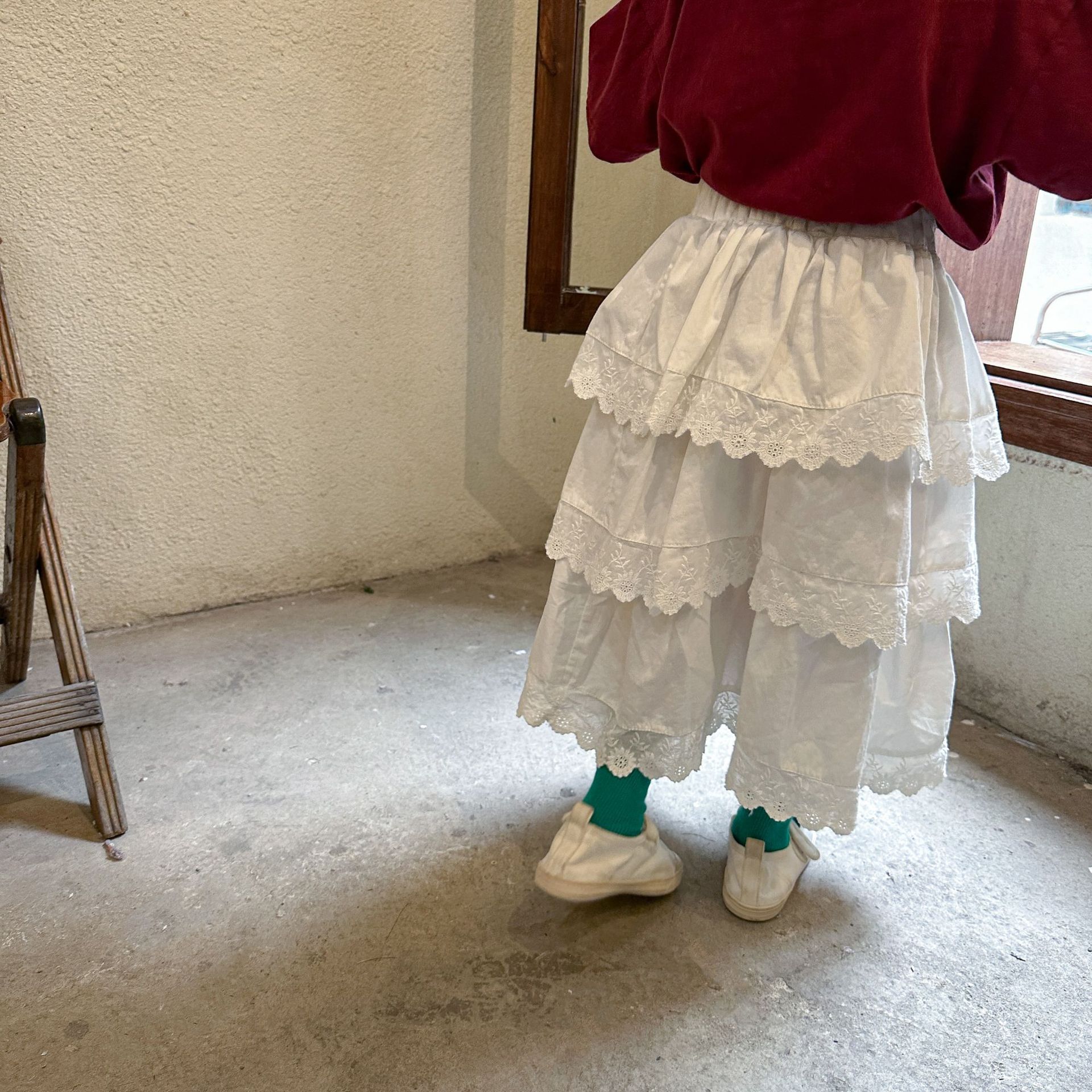 Girls' Skirt With Lace Princess-style Dress photo 5