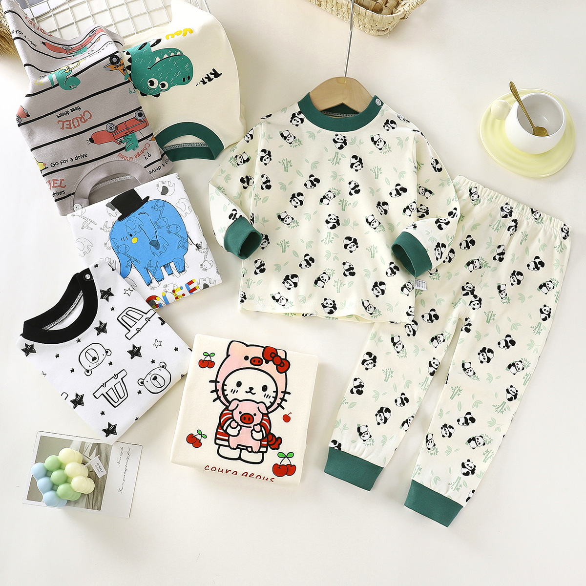 Childrens Underwear Set Pure Cotton Autumn Pants Kids Clothing photo 7