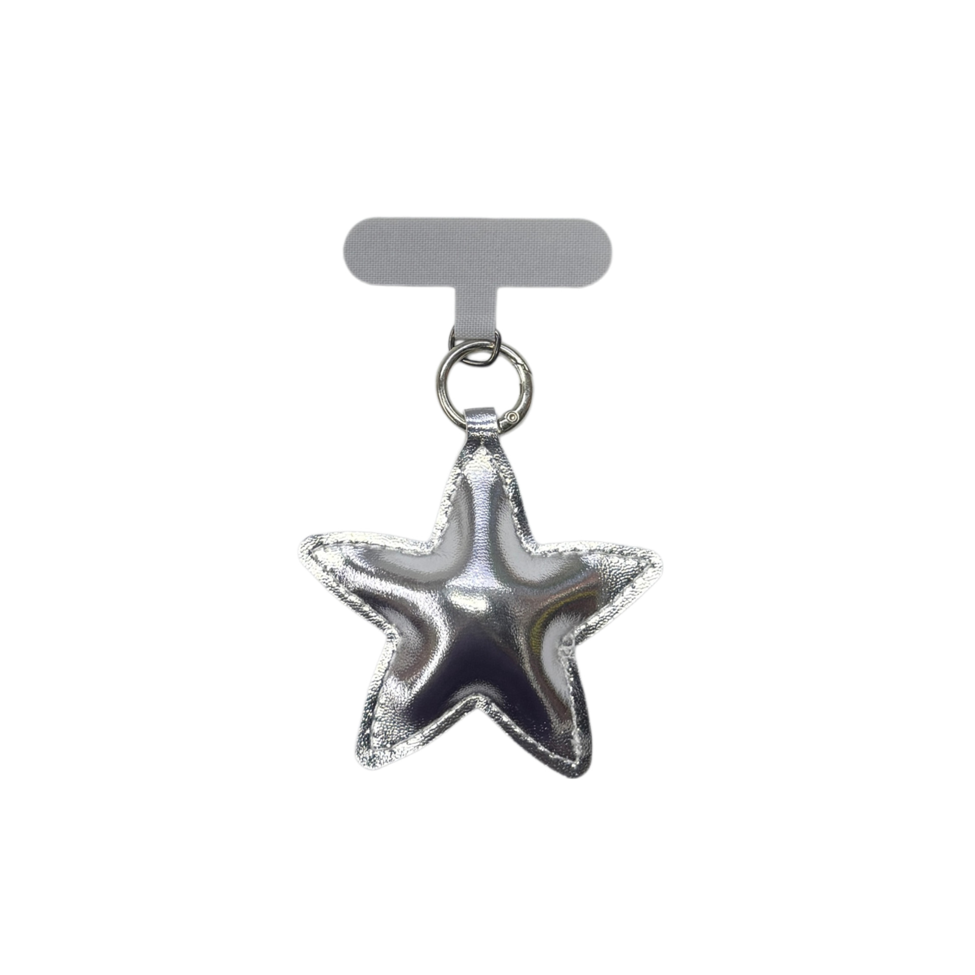 Niche Versatile Leather Star Keychain Phone Lanyard Pendant photo 5