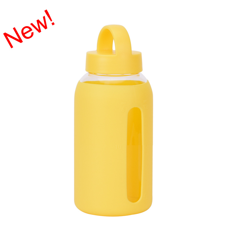 New Glass Silicone Sleeve Water Cup photo 8