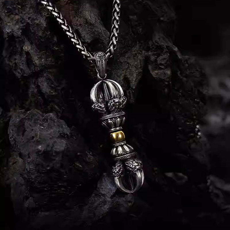 Fashionable Retro Vajra Necklace For Men photo 8