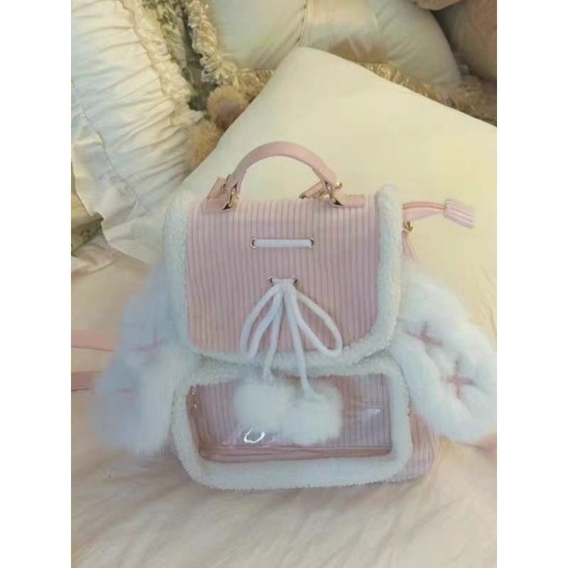 Women's Versatile Fluffy Casual Backpack photo 4
