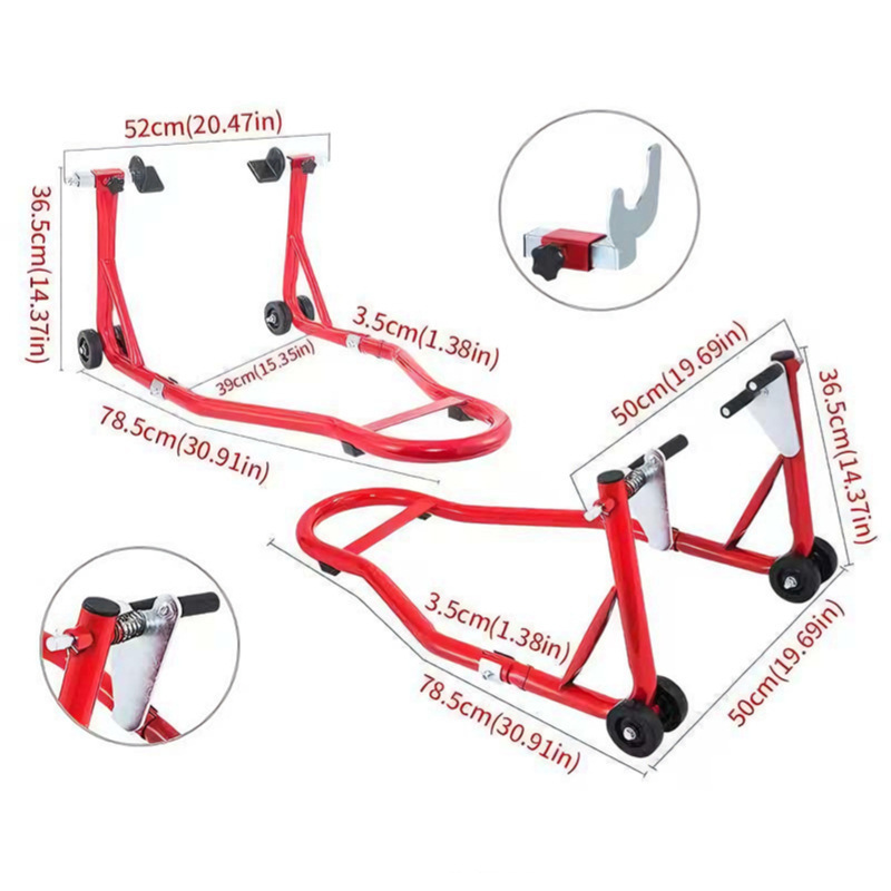 Motorcycle Front And Rear Wheel Motorcycle Lifting Frame Rack Motorcycle Parking Stand photo 6