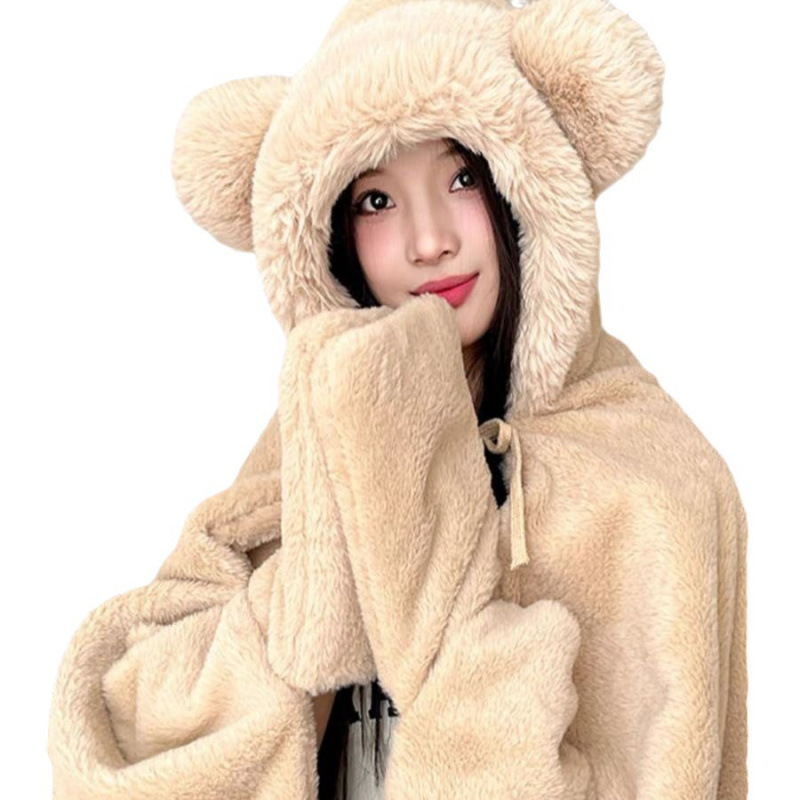 Thickened Warm Blanket For Autumn And Winter Nap Blanket Cape photo 4