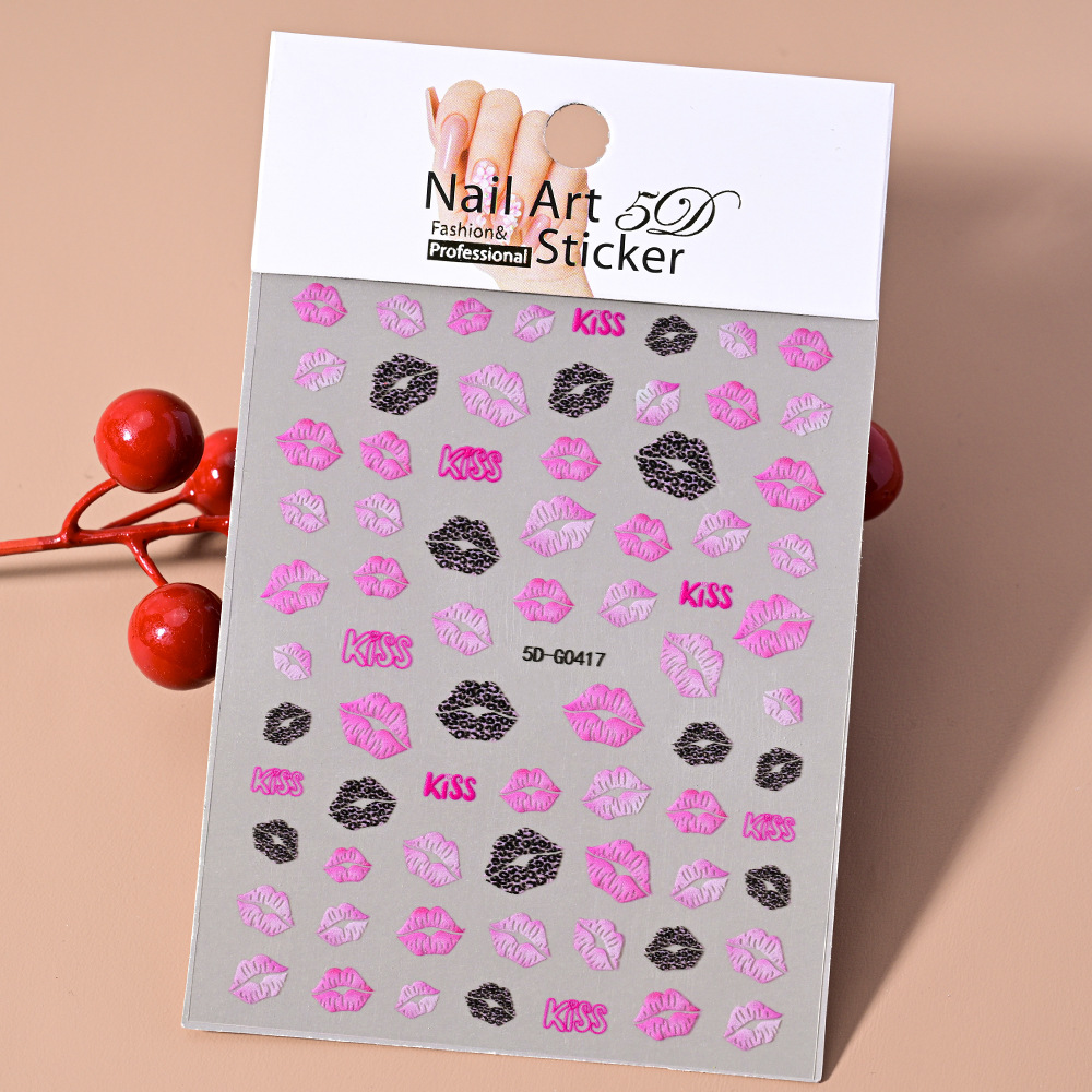 5D Embossed Nail Art Stickers photo 4