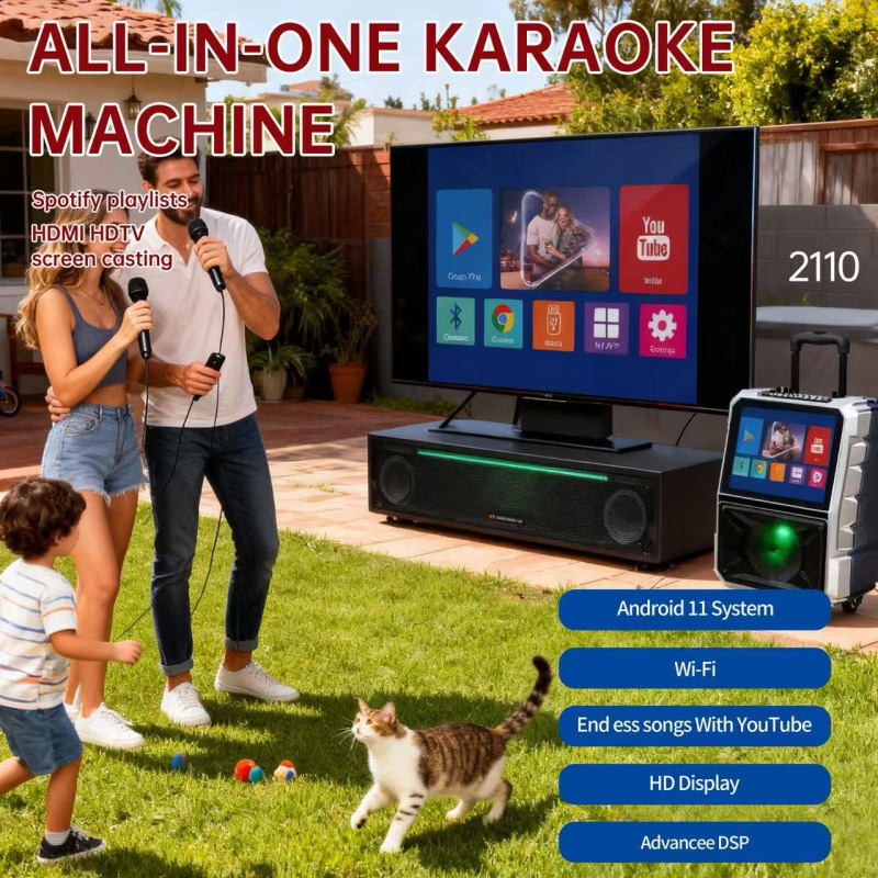 Karaoke Machine Home KTV All-in-one With Screen And Dual Microphones photo 5
