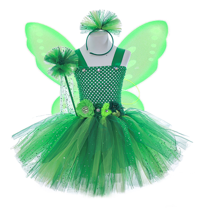 Halloween Costume Sequin Girls' Dress Set photo 6