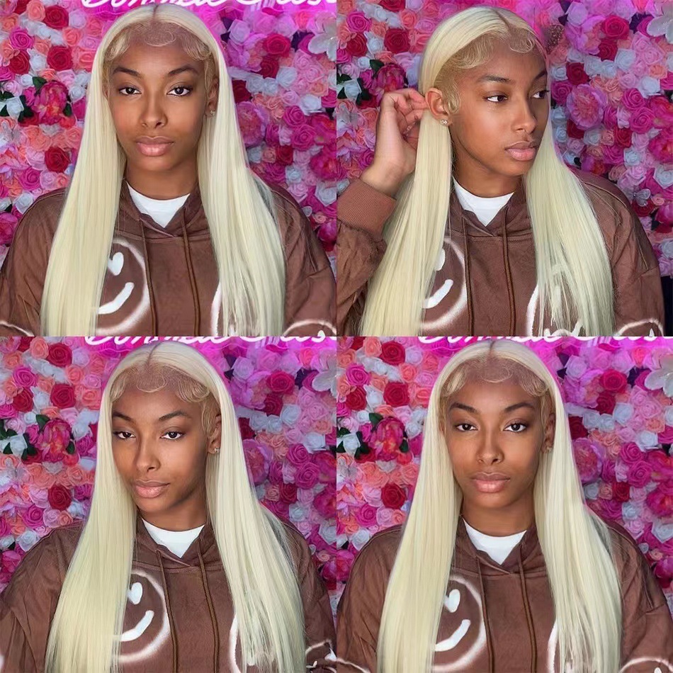 Front Lace Long Straight African Women Wig Head Cover photo 5