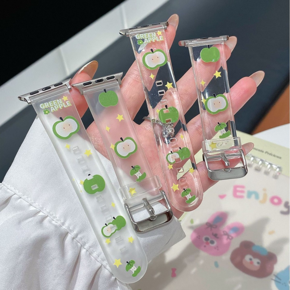 Cartoon Green TPU Watch Strap Suitable For photo 6
