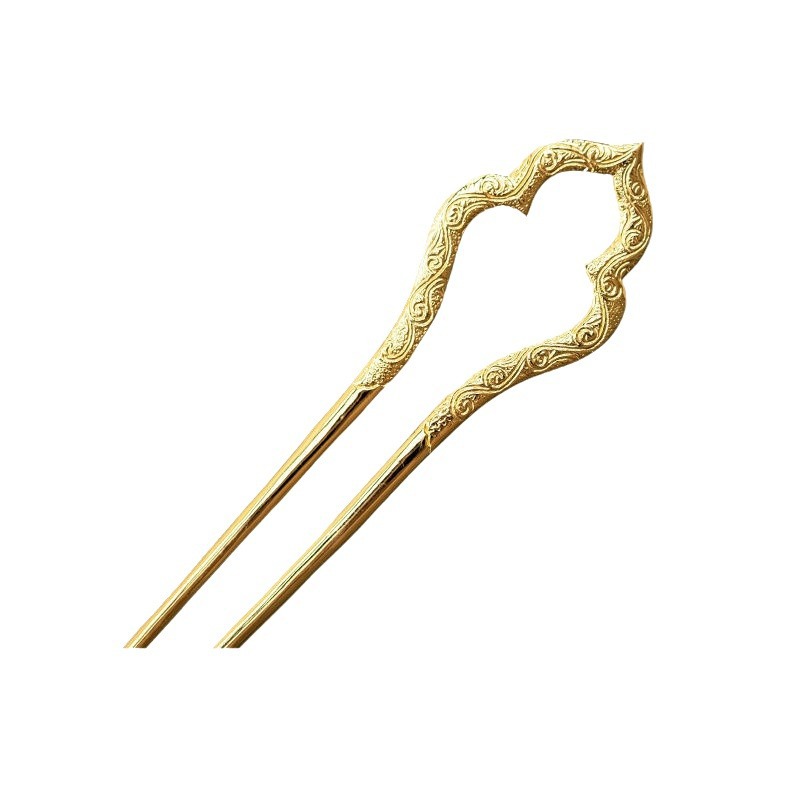 Gold-plated Vintage U-shaped Hairpin photo 4