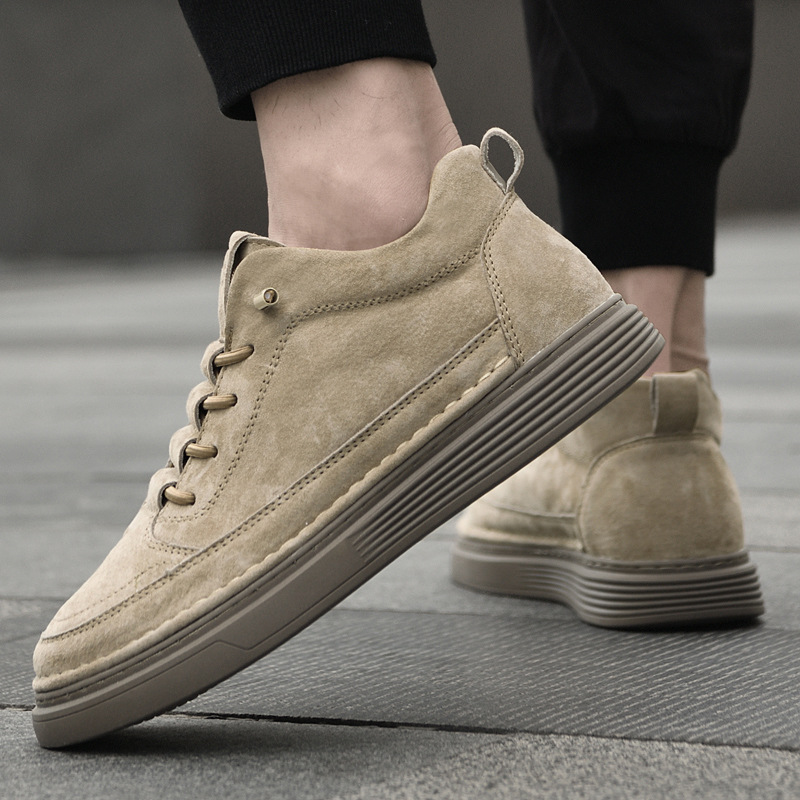 Genuine Leather Casual Shoes Sneakers Suede And Nubuck Leather photo 6