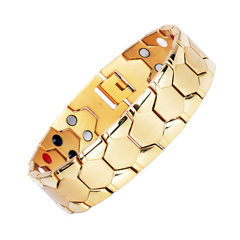 Hexagonal Men's Bracelet With Magnetic Four-in-one Design photo 5