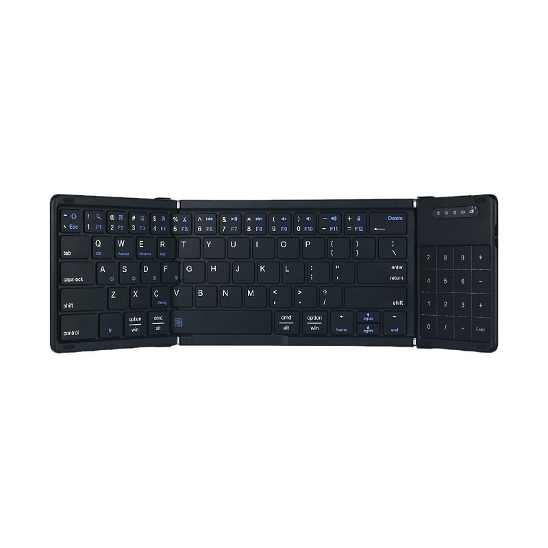 Wireless Foldable Bluetooth Keyboard With Numeric Touchpad For Phones Tablets And Laptops photo 5