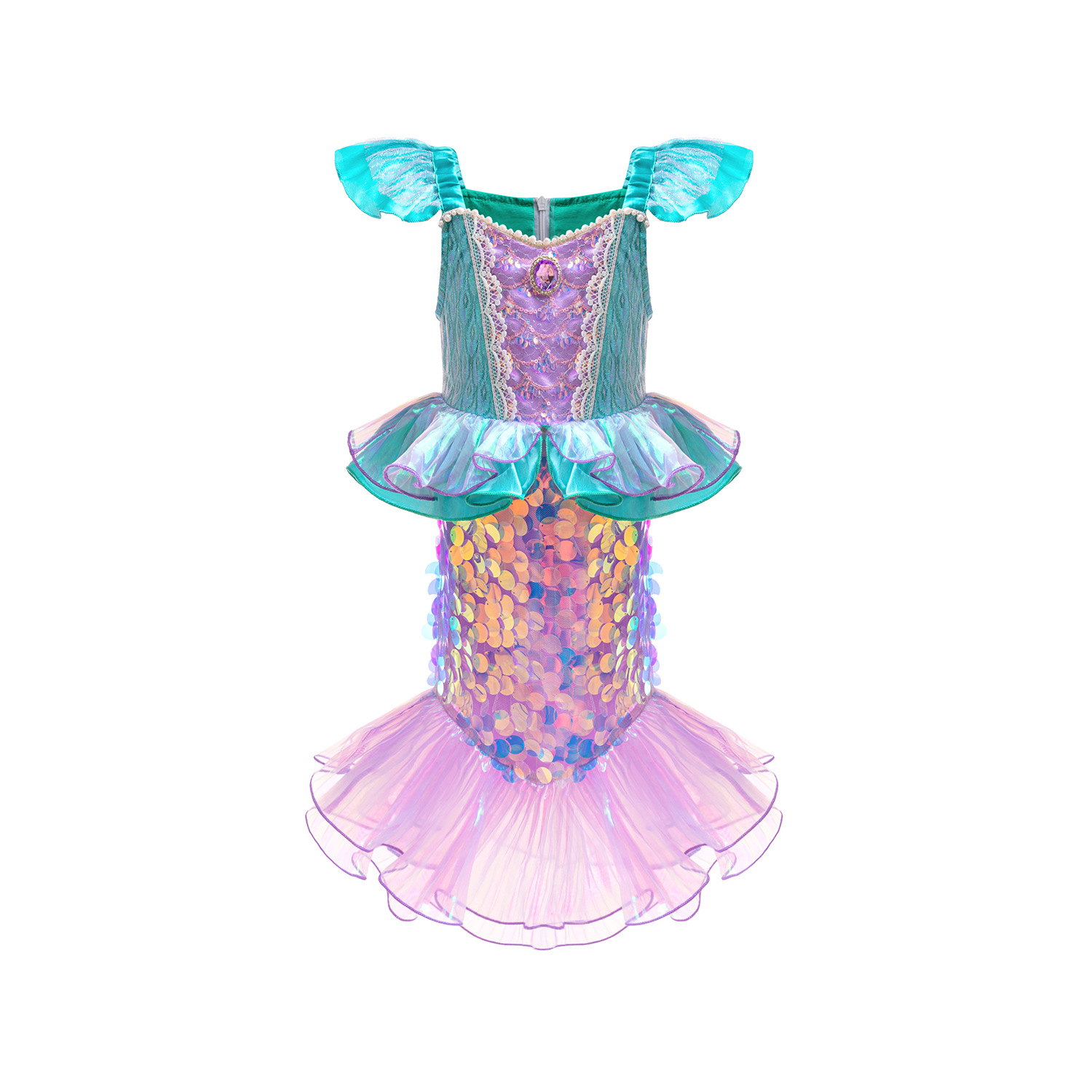 Original Version Shiny Sequined Mermaid Skirt Made From A Synthetic Fiber Blend photo 3