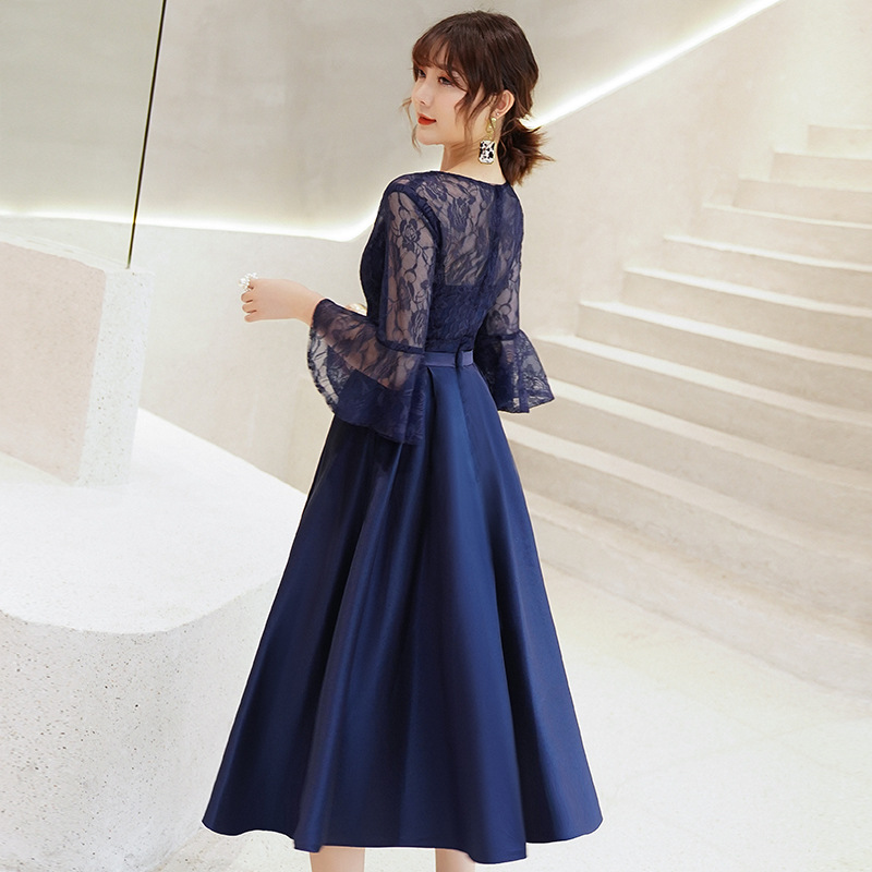 Elegant Midi-length Evening Gown For The Annual Gala photo 8