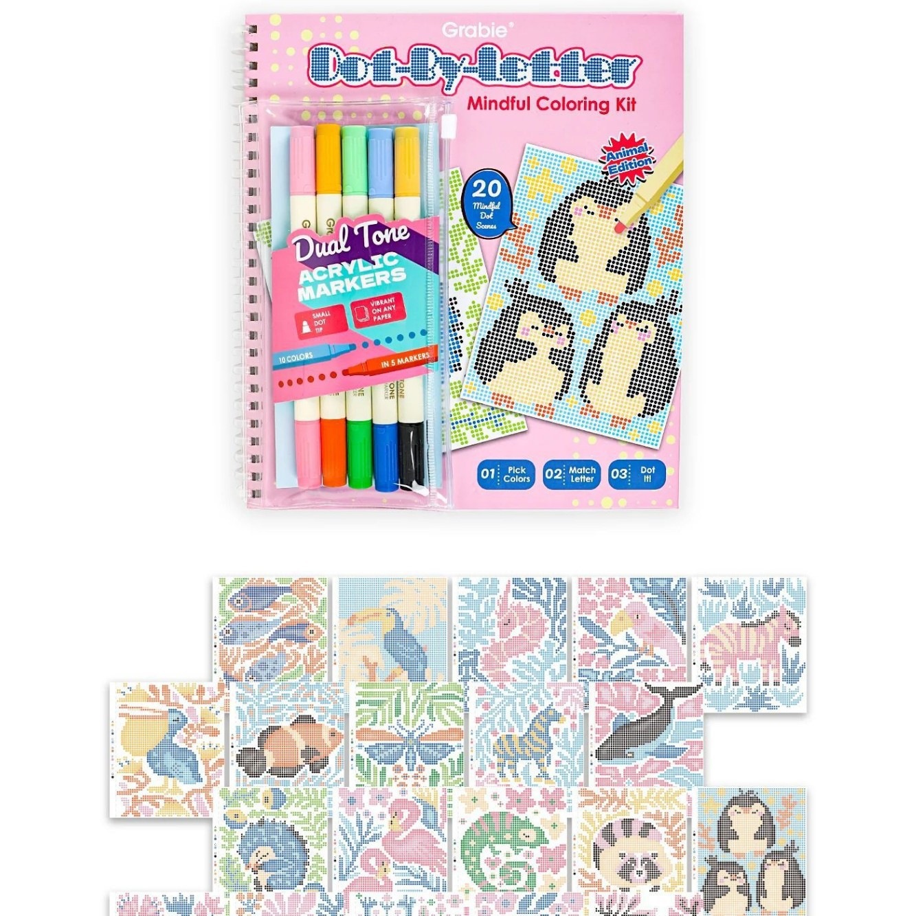 Braille Mindfulness Coloring Set - Tactile Sensory Art Kit for Stress Relief and Relaxation Therapy photo 8