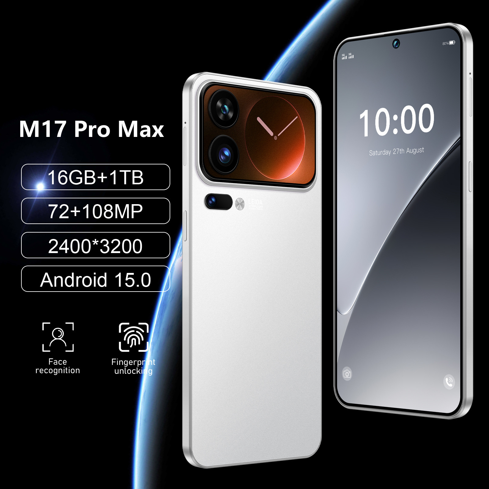 New M17 Pro Max Phone With A Large Screen photo 3