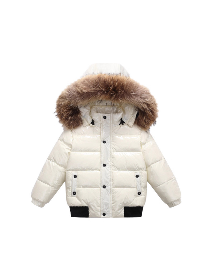 New Childrens Down Jacket With A Large Fur Collar Extra-thick Designwarm Winter Coat For Little Boys photo 2