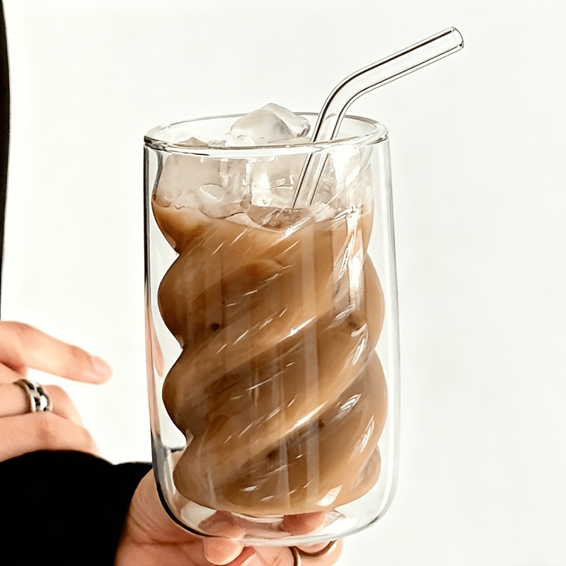 High-temperature-resistant High-borosilicate Double-walled Glass Cup photo 6