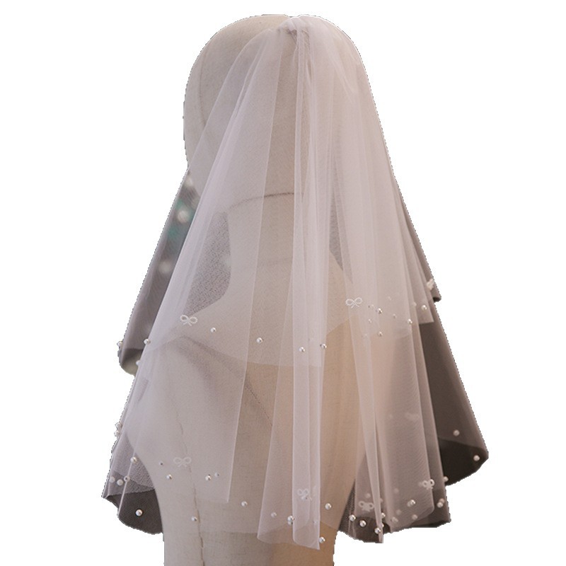 Wedding Hairpiece With Pearl Trim Vintage And Luxurious photo 6