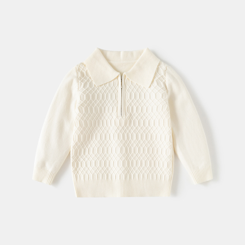 New Boys Plaid Knitted Top With Floral Patterns photo 2