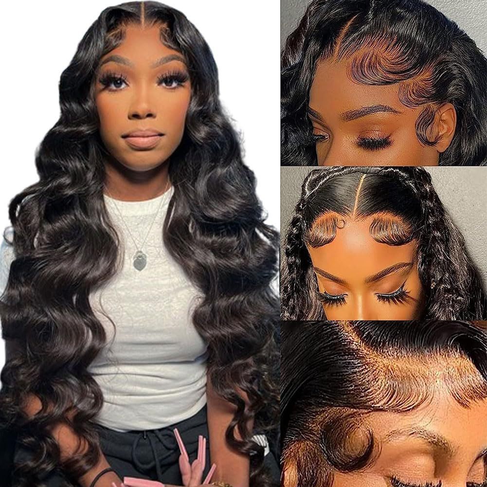 European And American-style Long Black Large-wave Synthetic Wig photo 6