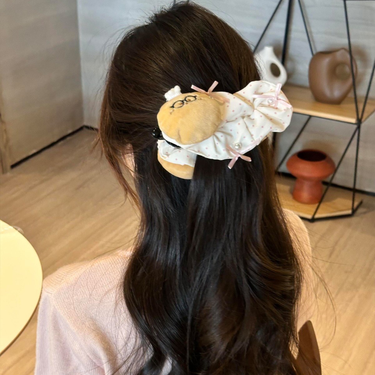 Cute Polka-dot Little Bear Hair Clip Headpiece photo 5