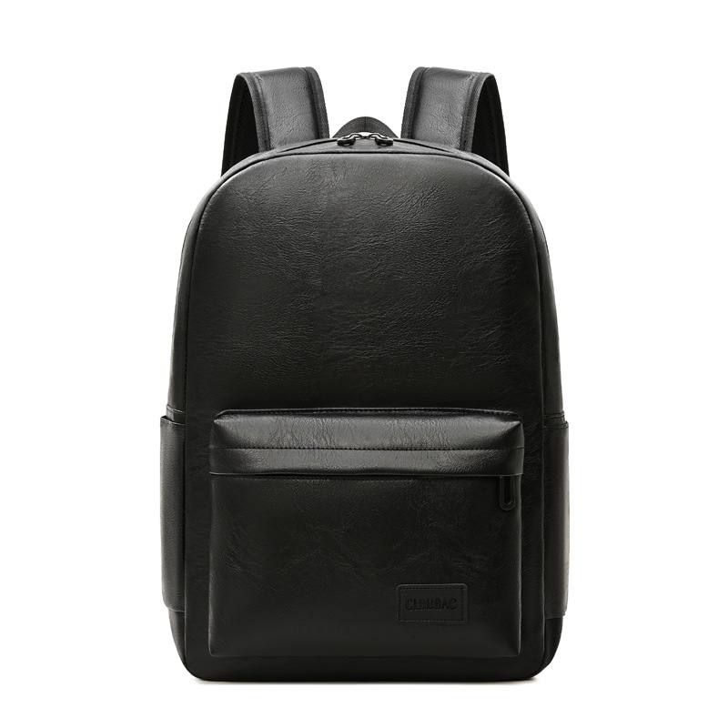 PU Leather Backpack Mens Large-capacity School Bag photo 2