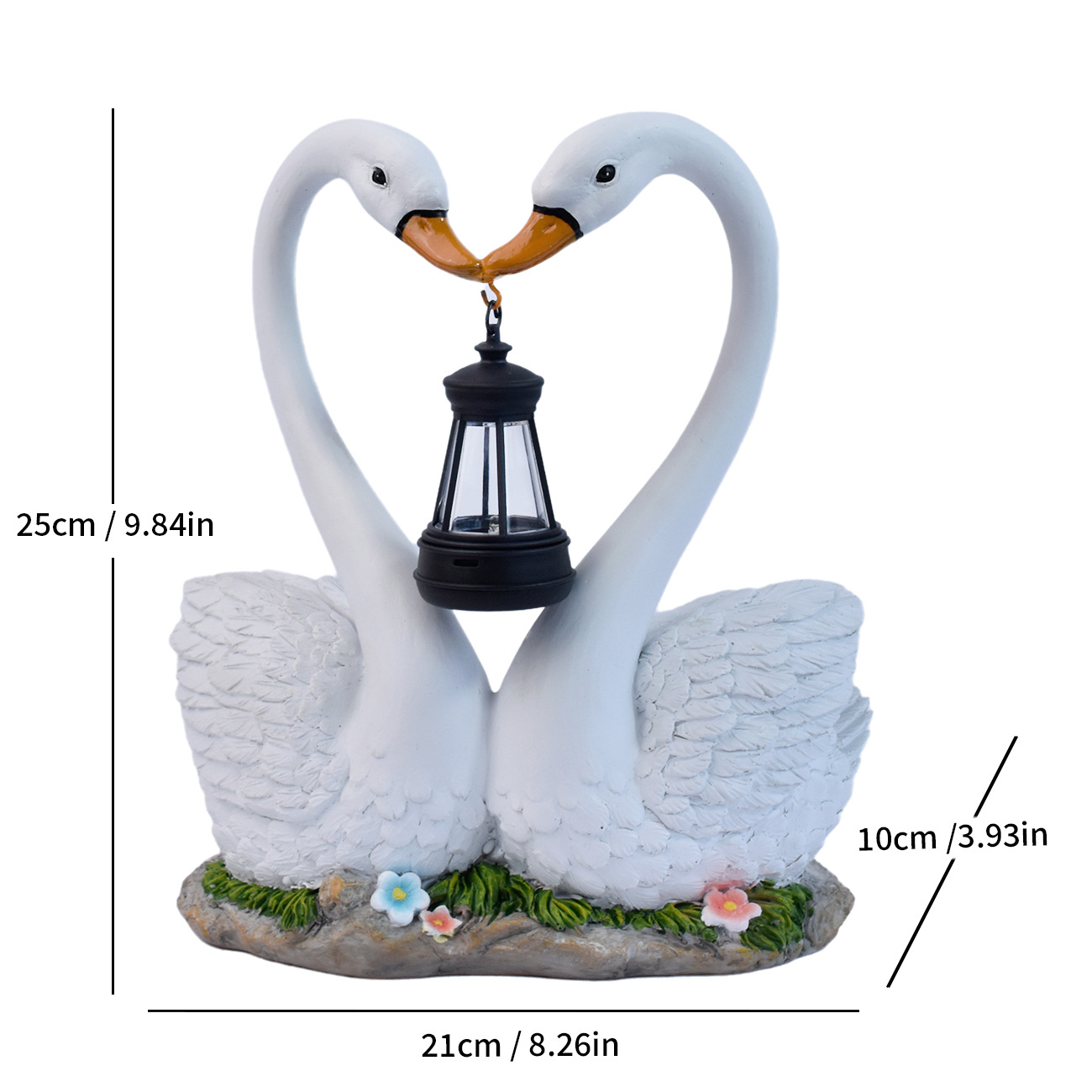 Lifelike White Duck Craft Outdoor Solar-Powered Lamp Ornament photo 3