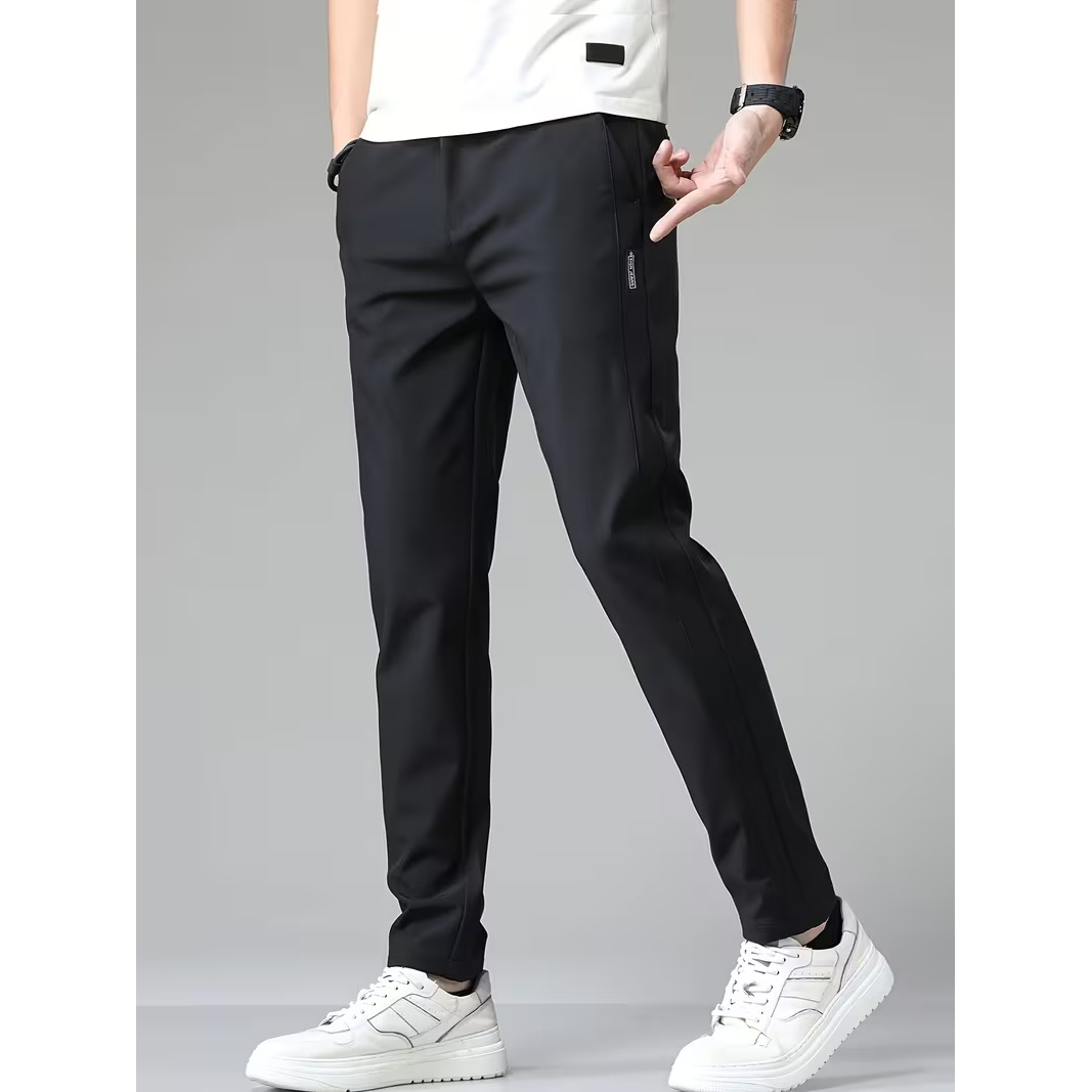 Springsummer Lightweight Casual Straight-leg Trousers photo 2