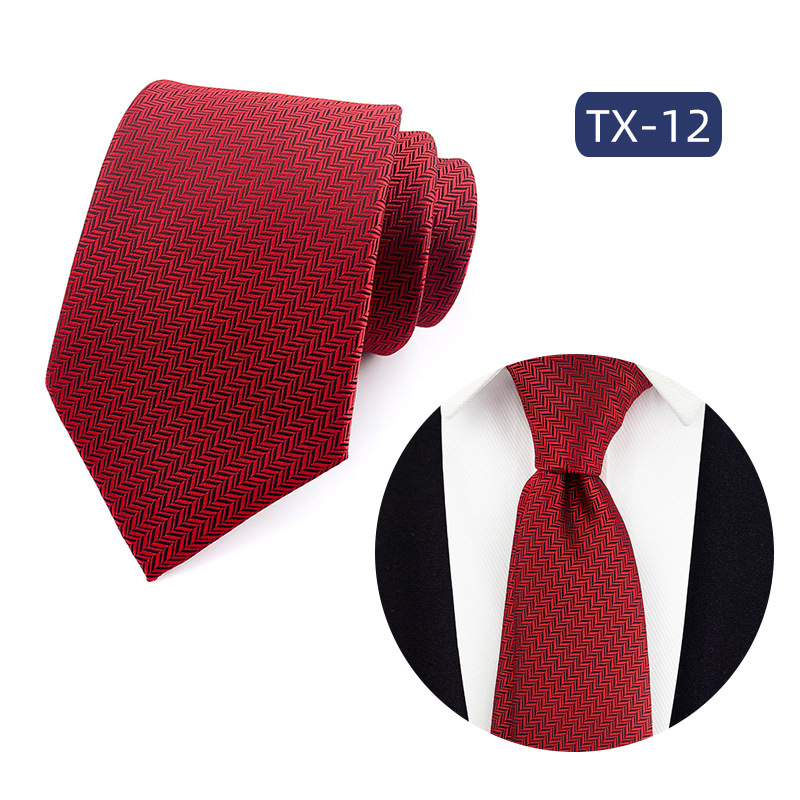 Mens Jacquard Woven Business-casual Tie photo 5