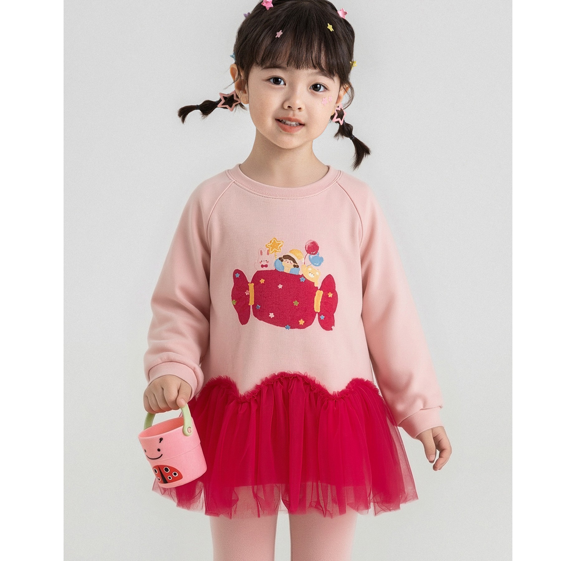 Sweet Girl Layered Tulle Sweatshirt photo 4