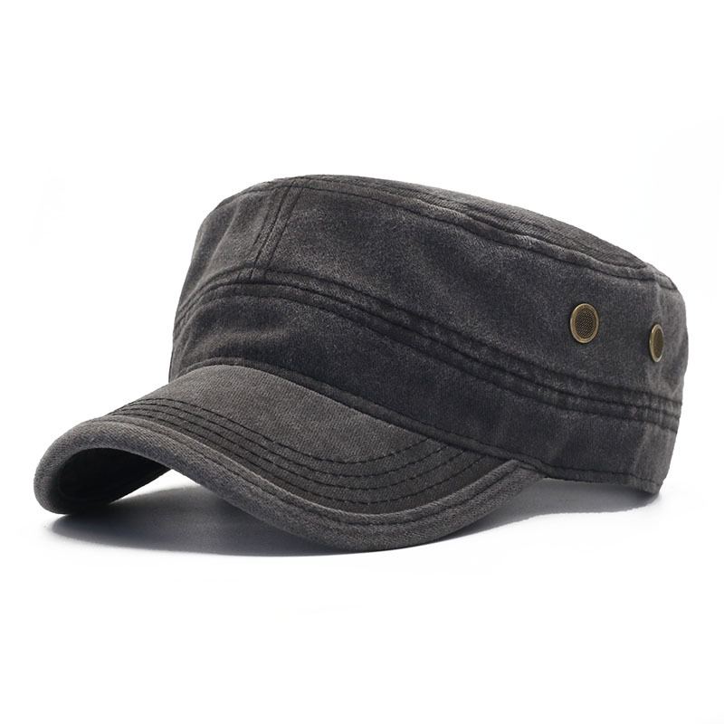 All-match Flat Top Military Cap Men And Women photo 6