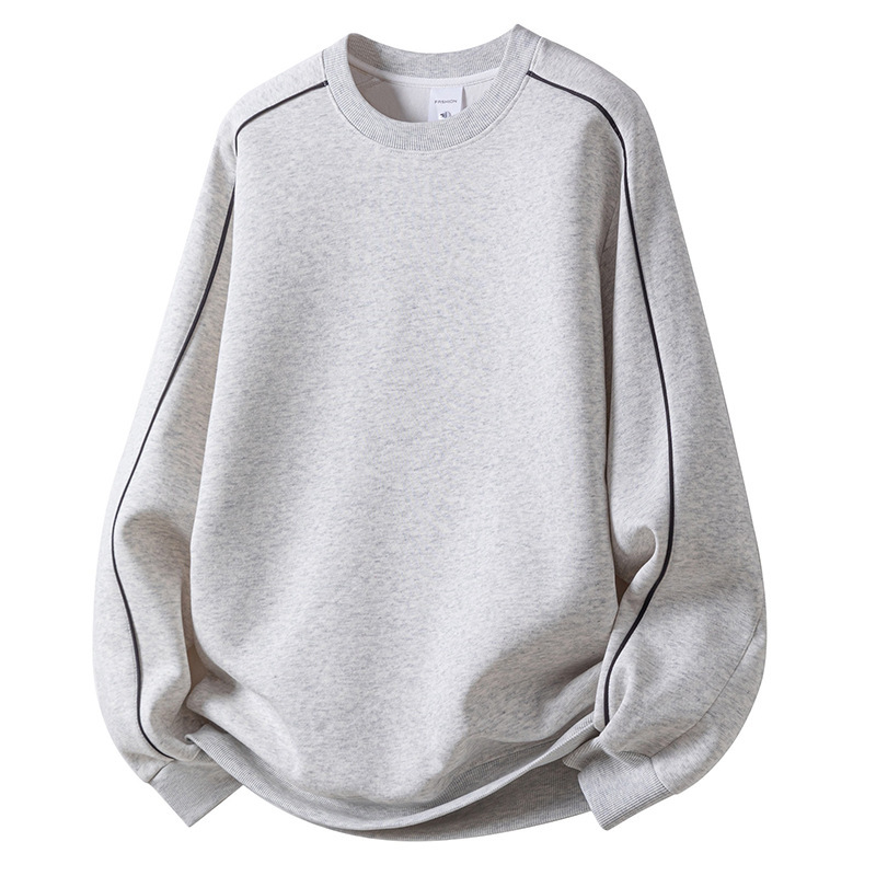 Casual Minimalist Korean-style Loose-fitting Crew-neck Top photo 2