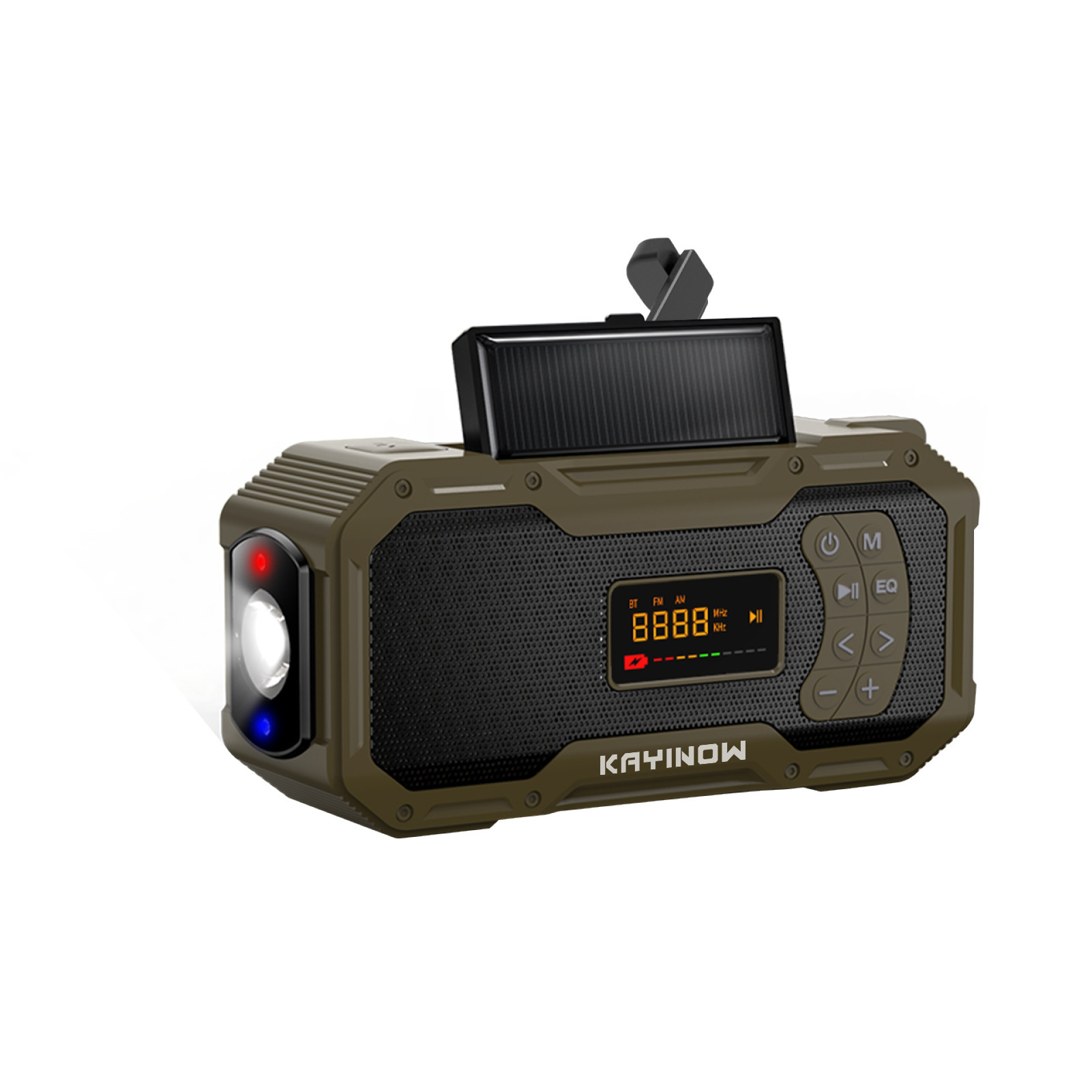 Multifunctional Solar-Powered Hand-Crank Charging Bluetooth Speaker Radio photo 6