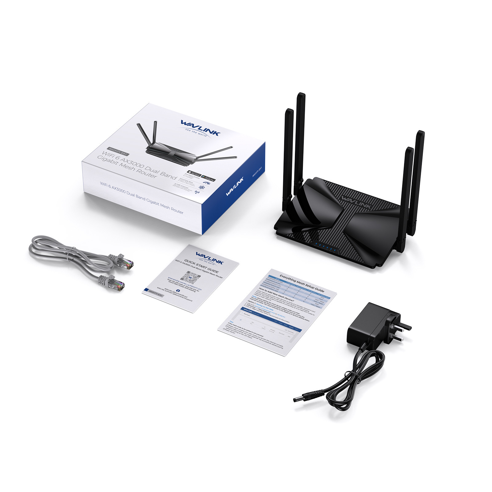 AX3000 Dual-Band Gigabit Mesh Wireless Wi-Fi 6 Router With 5dBi High-Gain Four-Antenna Design photo 8