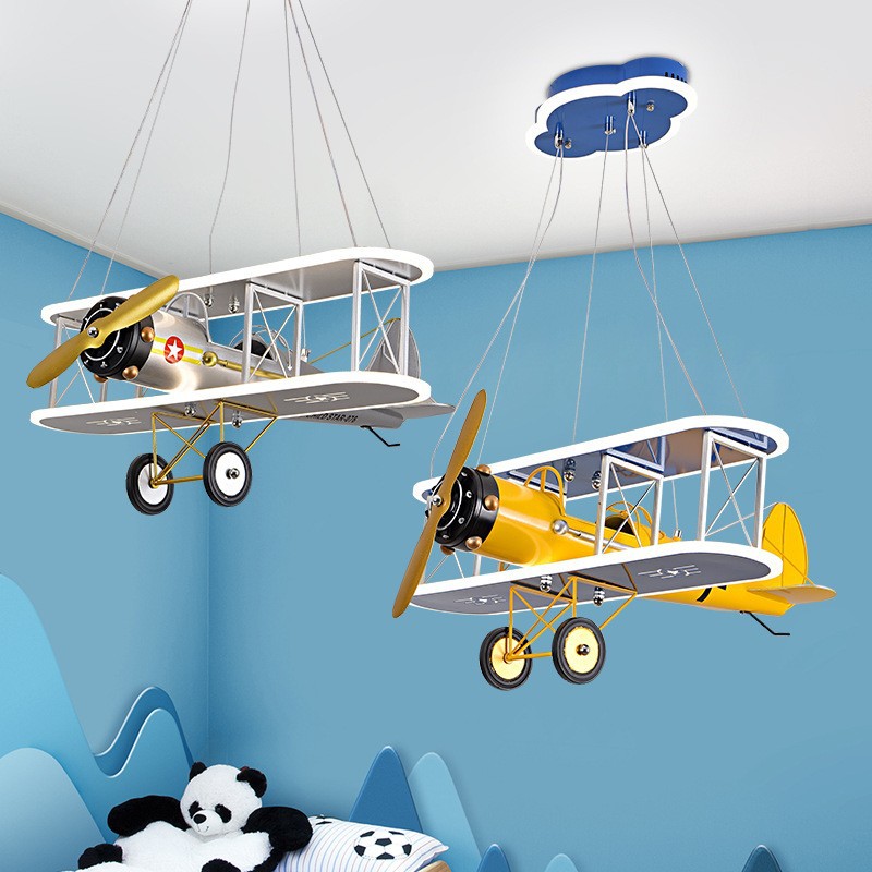 Children's Airplane Lamp Creative LED Ceiling Light photo 5