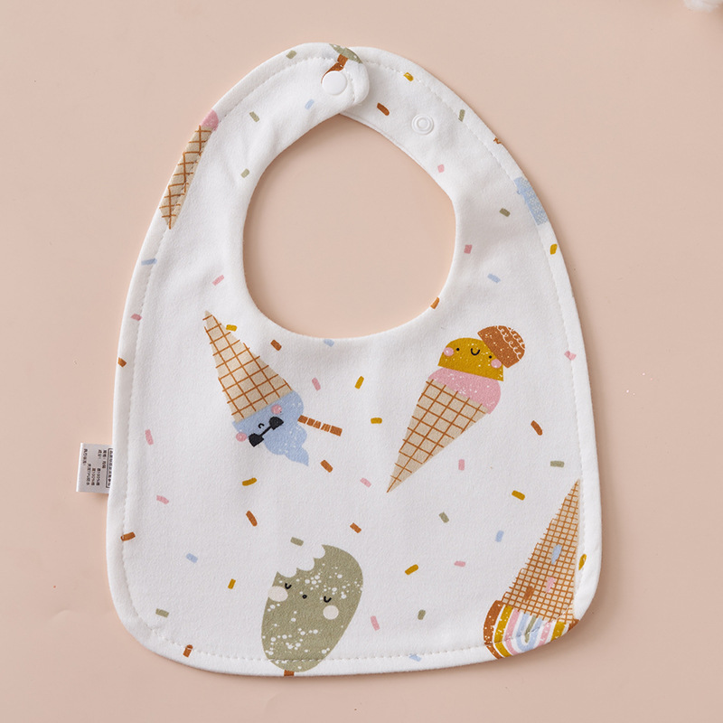 Babys Pure Cotton U-shaped Bib Waterproof Baby Bib photo 2