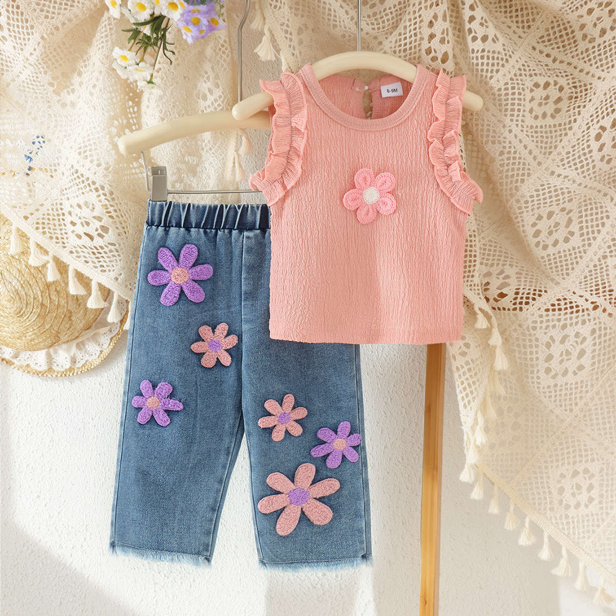 Vest Long Pants Childrens Clothing Two-piece Set photo 4